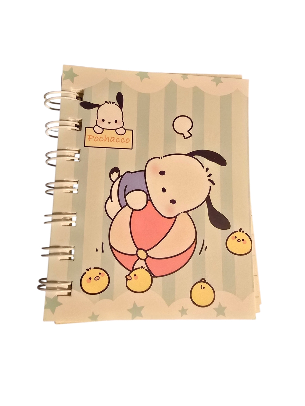 Pochacco Mini Notebook Set + 6 Gel Pens Sanrio Stationery Bundle Kawaii Gift Set - Picture 6 of 12